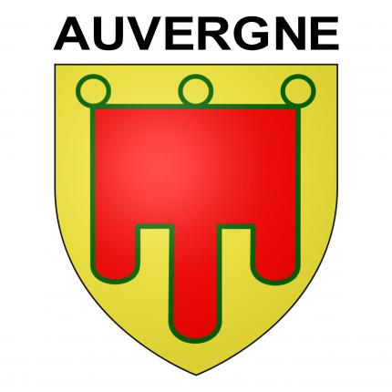 Blason autocollant pour plaque auto - Auvergne