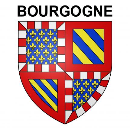 Blason autocollant pour plaque auto - Bourgogne