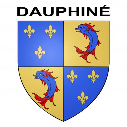 Blason autocollant pour plaque auto - Dauphiné
