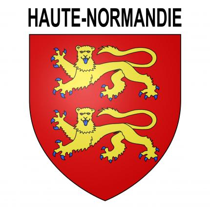 Blason autocollant pour plaque auto - Haute-Normandie