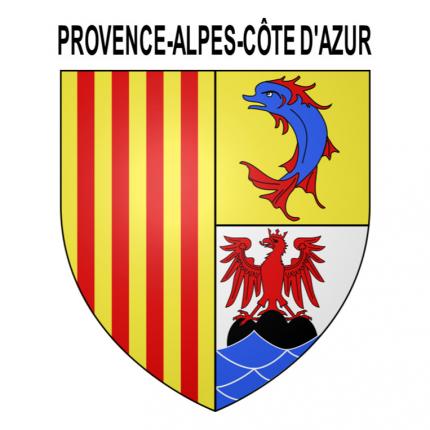 Blason autocollant pour plaque auto - Provence-Alpes-Côte d Azur (PACA)