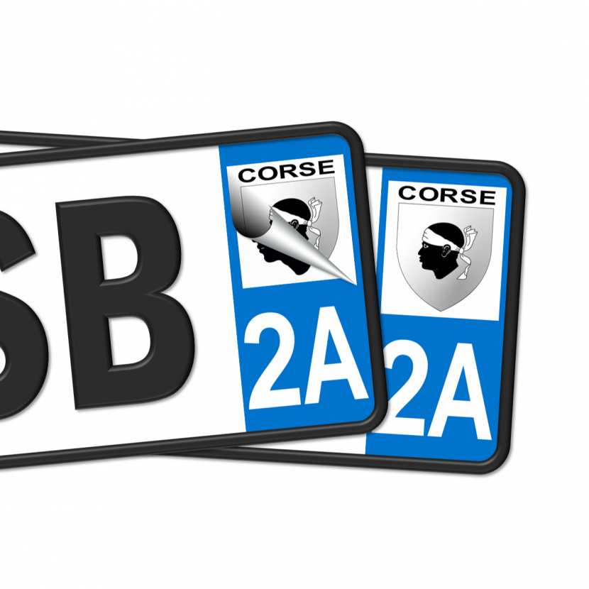 Immatriculation 2A Porto-Vecchio - Sticker/autocollant