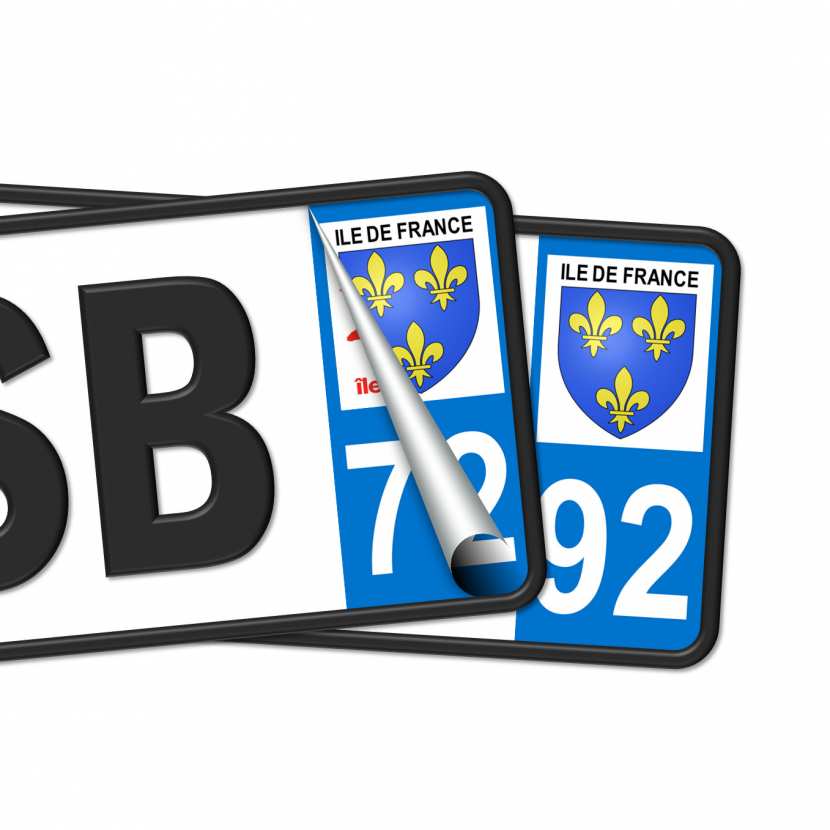 2 STICKERS DEPARTEMENT 92 PLAQUE IMMATRICULATION BLASON REGION ILE DE FRANCE 2 STICKERS DEPARTEMENT 92 PLAQUE IMMATRICULATION BLASON REGION ILE DE FRANCE