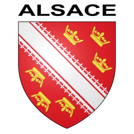 Blason autocollant pour plaque auto - Alsace