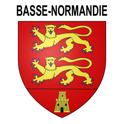 Blason autocollant pour plaque auto - Basse-Normandie