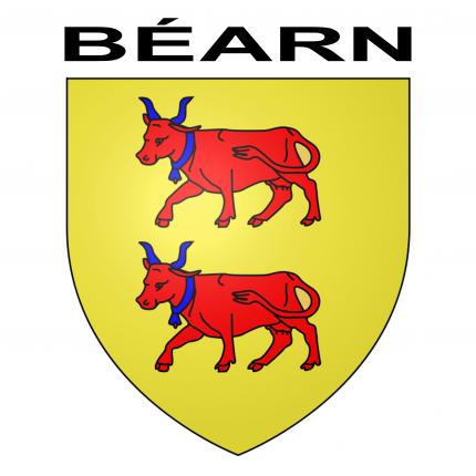 Blason autocollant pour plaque auto - Béarn