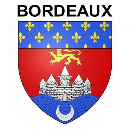 Blason autocollant pour plaque auto - Bordeaux