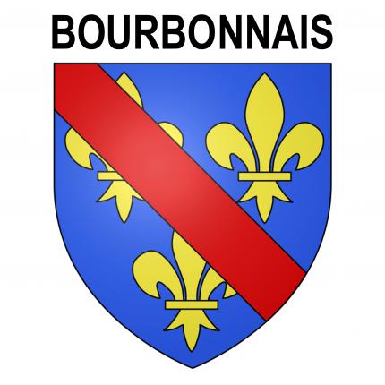 Blason autocollant pour plaque auto - Bourbonnais