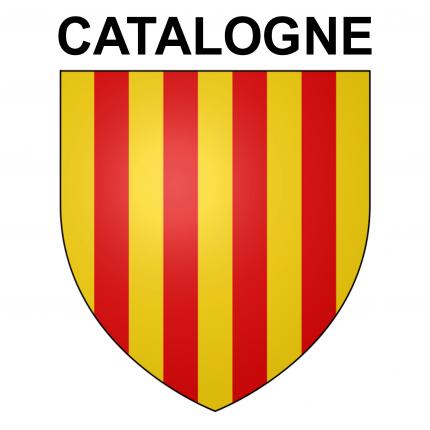 Blason autocollant pour plaque auto - Catalogne