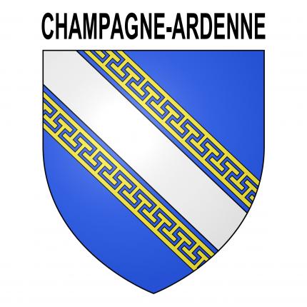 Blason autocollant pour plaque auto - Chamopagne-Ardenne