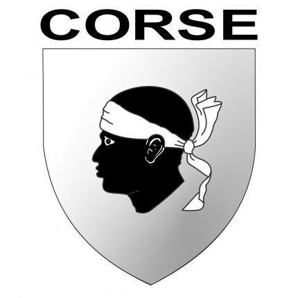 Blason autocollant pour plaque auto - Corse
