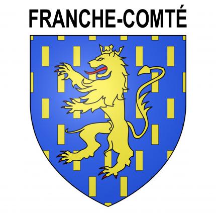 Blason autocollant pour plaque auto - Franche-Comté