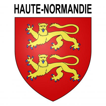 Blason autocollant pour plaque auto - Haute-Normandie