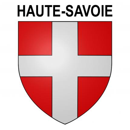 Blason autocollant pour plaque auto - Haute-Savoie