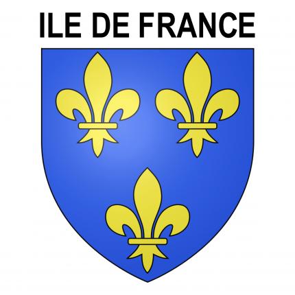 Blason autocollant pour plaque auto - Ile de France