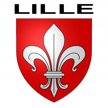 Blason autocollant pour plaque auto - Lille