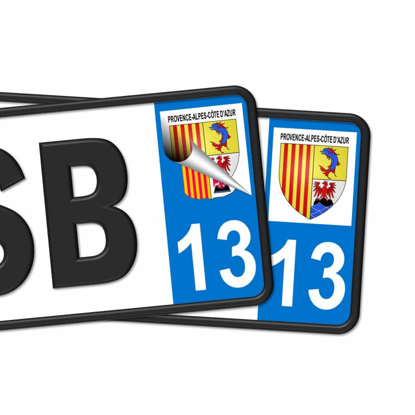 Autocollants 17 Avec Logo Officiel Région Poitou-Charentes Pour Plaque