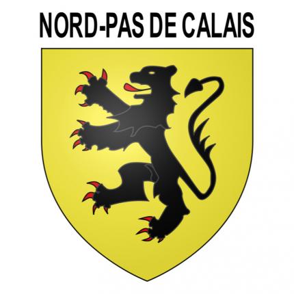Blason autocollant pour plaque auto - Nord-Pas de Calais