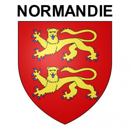 Blason autocollant pour plaque auto - Normandie
