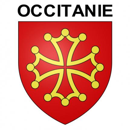 Blason autocollant pour plaque auto - Occitanie