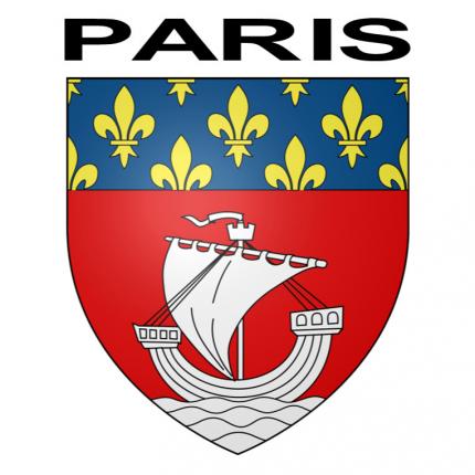 Blason autocollant pour plaque auto - Paris