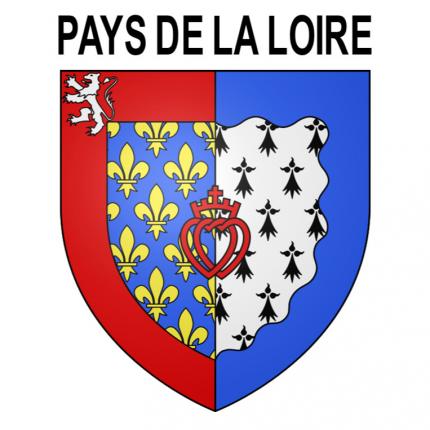 Blason autocollant pour plaque auto - Pays de la Loire