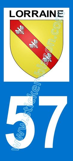 ALPES DE HAUTE PROVENCE Département 04 - Autocollant X 2