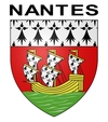 Sticker autocollant blason Nantes pour plaques auto